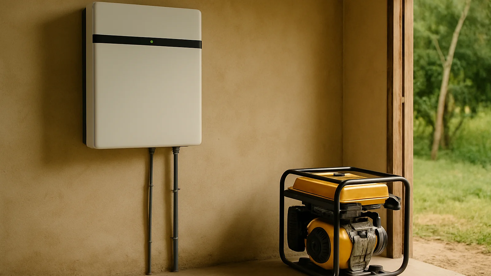 Batería solar o planta eléctrica para tu finca: qué comparar antes de decidir por los cortes de luz