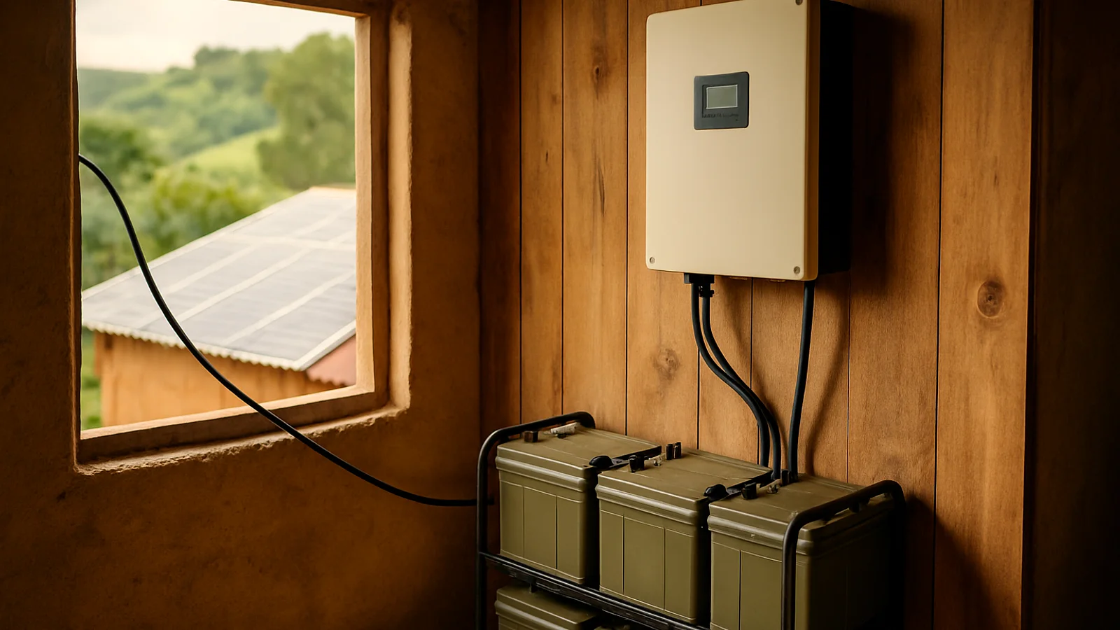 Paneles y baterías para finca sin electricidad: calcule cuántos necesita, paso a paso